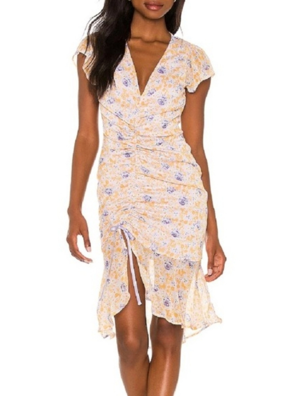 Majorelle Elaine Midi Dress in Meadow XS NWT New